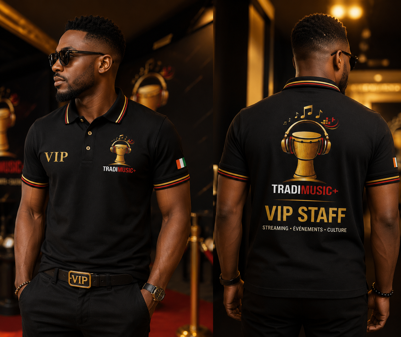 Polo noir VIP